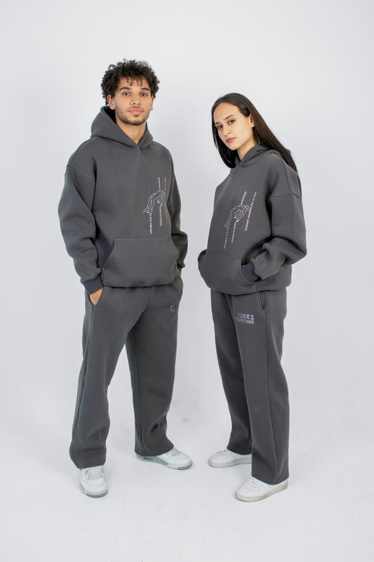 Set Lost dark gray hoodie + sweatpants